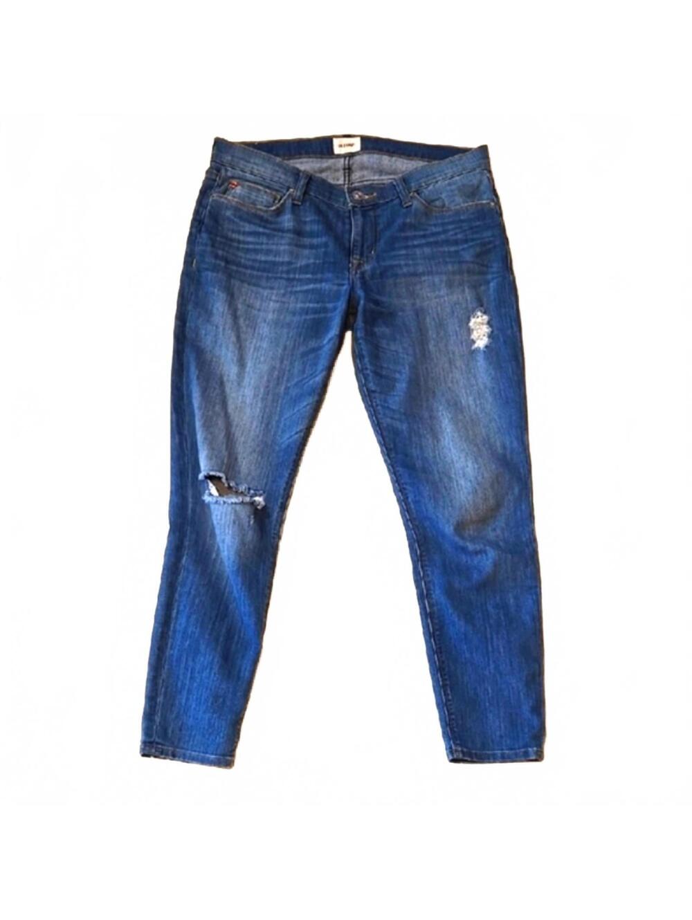 Hudson Jeans Blue Cropped Krista Super Skinny Denim Size 29